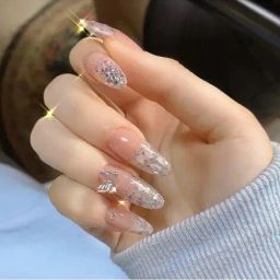 pink truck Set of 24 Artificial Reusable Nails image 1