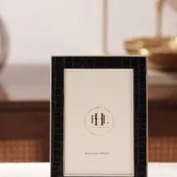 Plated Croco Faux Leather Photo Frame-16