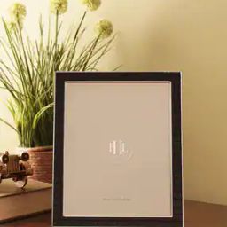 Silver Plated Croco Faux Leather Photo Frame - Large-52
