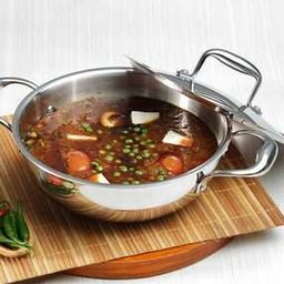 Platinum Triply Stainless Steel Kadai with Lid-image-42