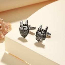 Oxidised Wing-Shaped Cufflinks-picture-25