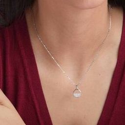Women Silver-Plated Pendant with Chain-image-55