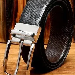 Men Textured Genuine Leather Wide Reversible Belt-image-46