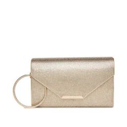 Embellished Envelope Clutch with Detachable Chain Strap-image-45