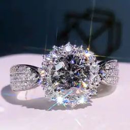 Silver-Plated Stone-Studded Ring-12