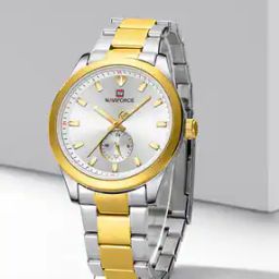 Men Analogue Watch with Stainless Steel Strap- NF9231SWG-image-51