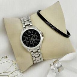 Women Analogue Watch with Bracelet & Ring - JWLT514-image-51