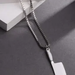 Silver Plated Chain with Pendant-image-5