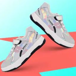Round-Toe Shoes with Velcro Fastening-image-16
