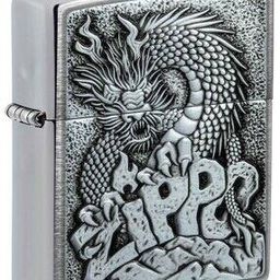 Zippo Design Brushed Chrome Windproof Lighter-47