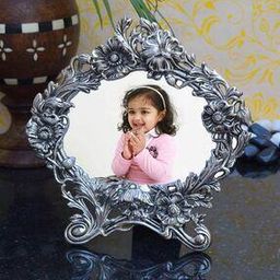 Antique White Metal Photo Frame-41