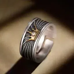 Silver-Plated Cocktail Ring-picture-32