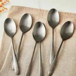 Set of 6 Stainless Steel Dinner Spoons-22