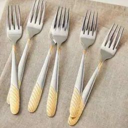 Set of 6 Stainless Steel Dinner Forks-picture-28