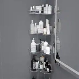 Set of 4 Stainless Steel Bathroom Self-33