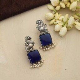 Women Silver Tone Earrings-37