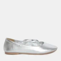 Slip-On Ballerina Sandals with Criss-Cross Straps-image-72