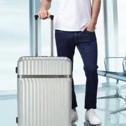 Men Canopus Medium Hard Body Trolley Bag-36