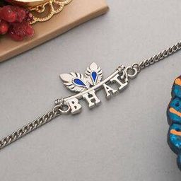 Peacock Feather Motif Bhai Rakhi-image-54
