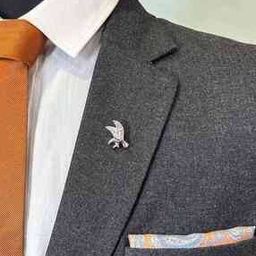 the tie hub Men Brass Lapel Pins  -picture-5