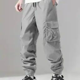 Men Relaxed Fit Cargo Pants-image-100