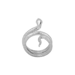 Women Rhodium Plated Textured Adjustable Finger Ring S - B118759R/2-image-1