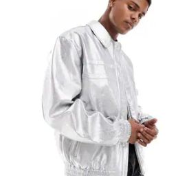 Men Oversized Zip-Front Harrington Jacket-picture-48