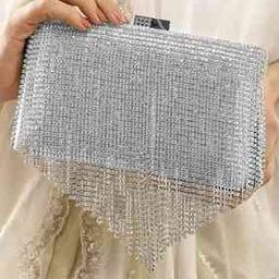 Women Embellished Clutch with Lock-16