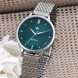 Women Analogue Watch with Metallic Strap-CR-L154-BLU-CH-image-50