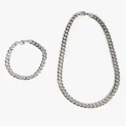 Men Chain & Link Bracelet Set-34