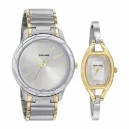 His & Her Couple Analogue Watch Set-image-58