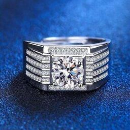 Men Stone-Studded Band Ring-26