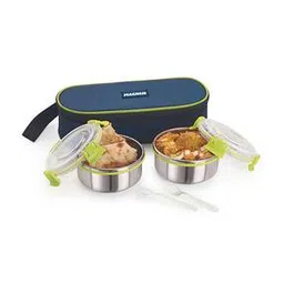 Set of 2 Stainless Steel Lunch Box with Pouch-image-11