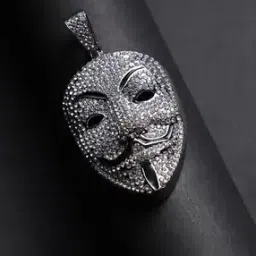 Men Silver-Plated American Diamond-Studded Chain-11