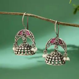 fabindia Women Oxidized Jhumkas-picture-47