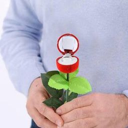 Brass Red Ring Rose-image-4
