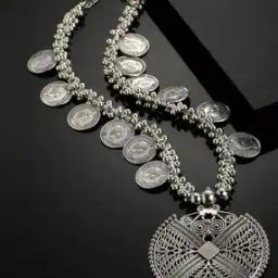 Silver-Plated Long Necklace-image-46