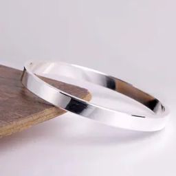 Men Silver-Plated Kada-13