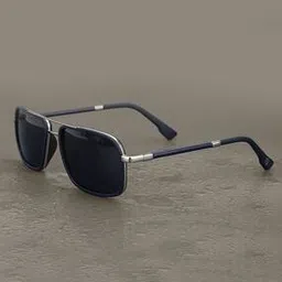 Premium Men Polarised UV Protected Lens Rectangle Sunglasses - CLSM124-41