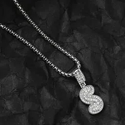french accent Men Silver-Plated Chain with Pendant-picture-7