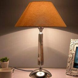 Chrome Lamp with Shade-27