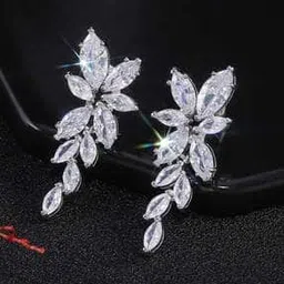jewels galaxy Women Silver-Plated Stone-Studded Earrings-picture-9