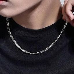 Men Silver-Plated Link Chain-14