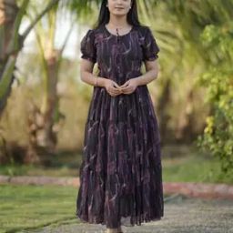 Women Floral Fit and Flare Dress-image-55