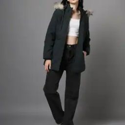 Women Quilted Regular Fit Hooded Jacket-image-80