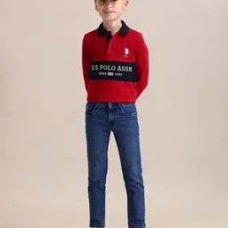 Boys Lightly Washed Regular Fit Jeans-picture-6