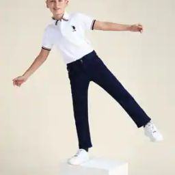 Boys Lightly Washed Regular Jeans-32