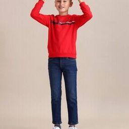 Boys Lightly Washed Regular Fit Jeans-image-49