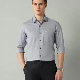Men Geometric Print Slim Fit Shirt-image-68