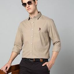 Men Logo Print Regular Fit Shirt-image-20